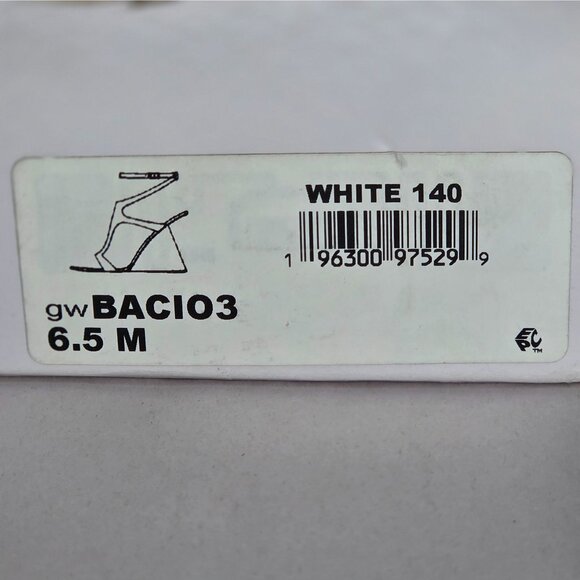 NWOT Guess Women's Bacio Wedge Dress Sandals - White - Picture 7 of 8